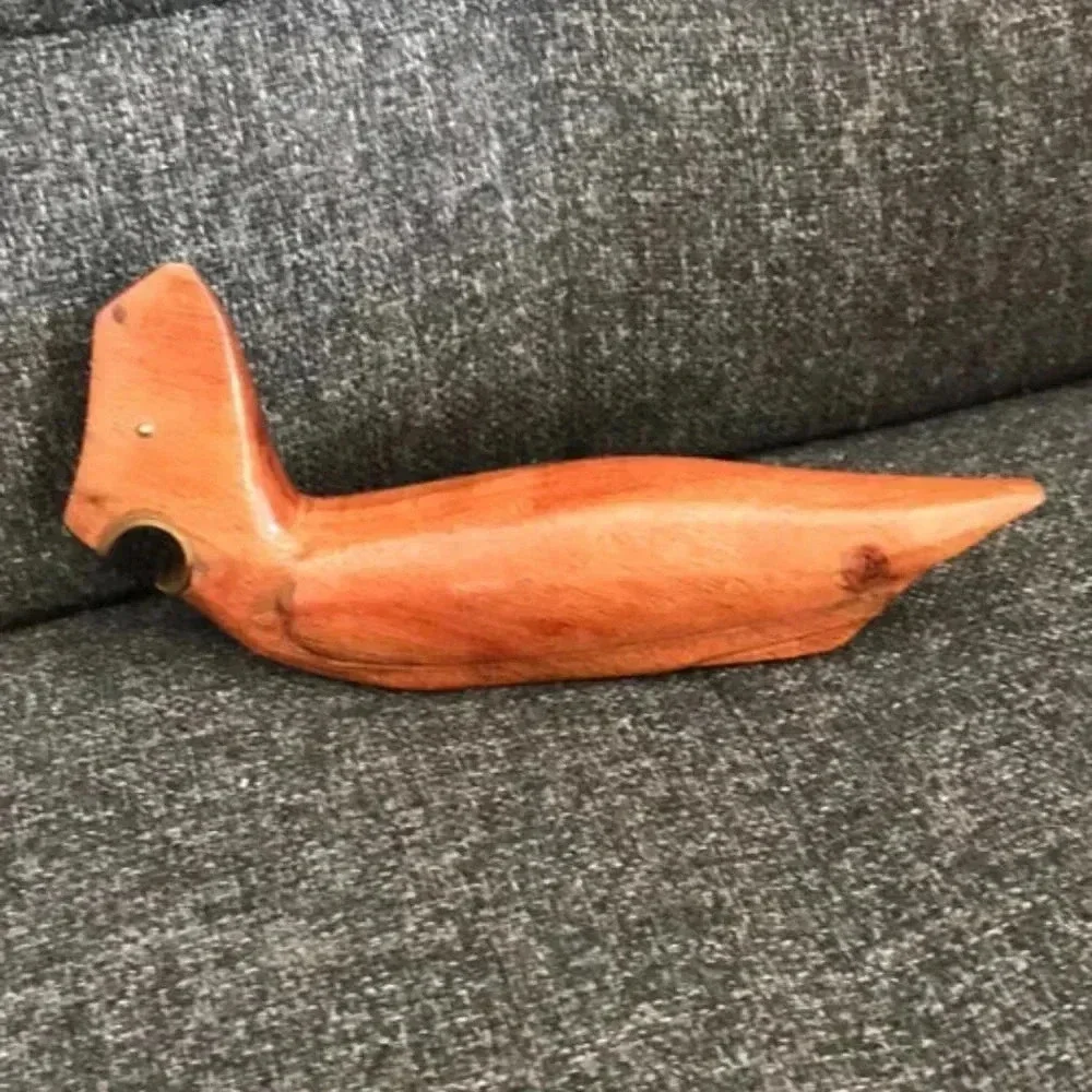 Vintage Hand Carved Wood Mid Century Bird Bottle Opener